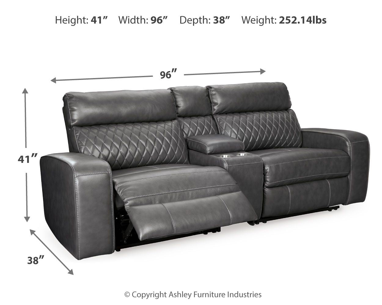 Samperstone - Power Reclining Sectional