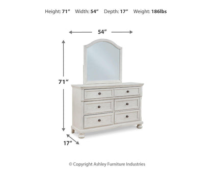 Robbinsdale - Dresser, Mirror - Youth - Antique White
