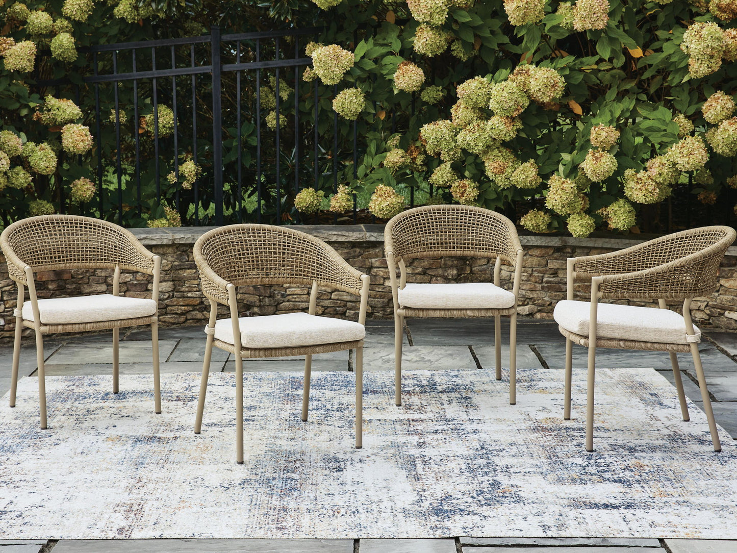 Orchard Beach - Arm Chair With Cushion (Set of 4) - Beige
