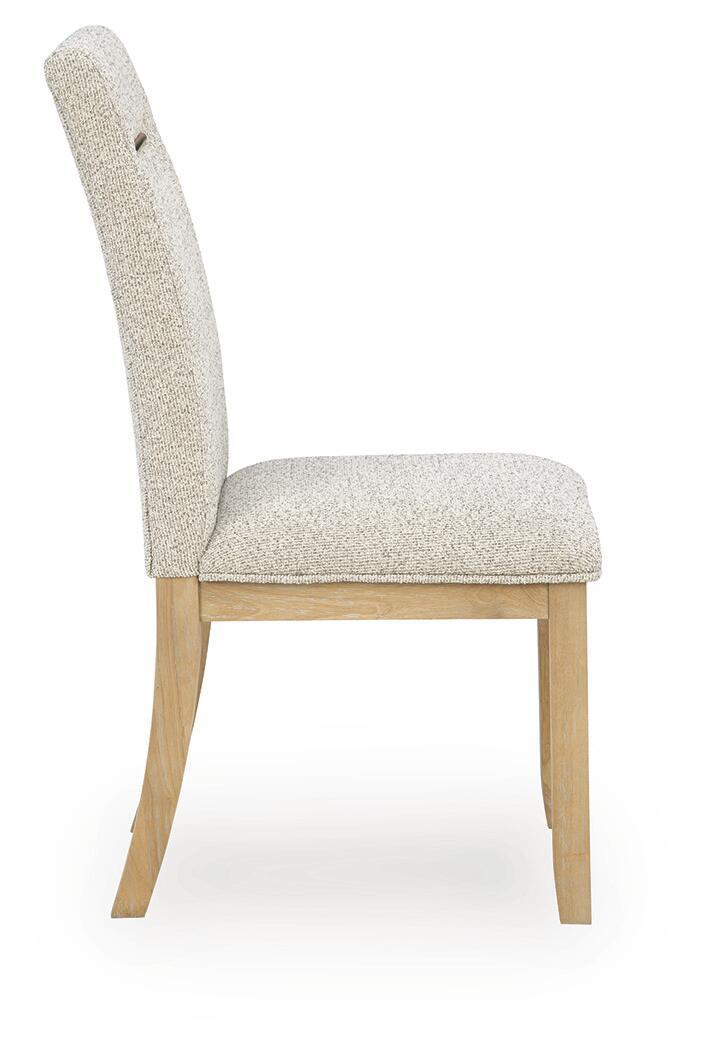Lasinger - Dining Upholstered Side Chair (Set of 2) - Light Brown