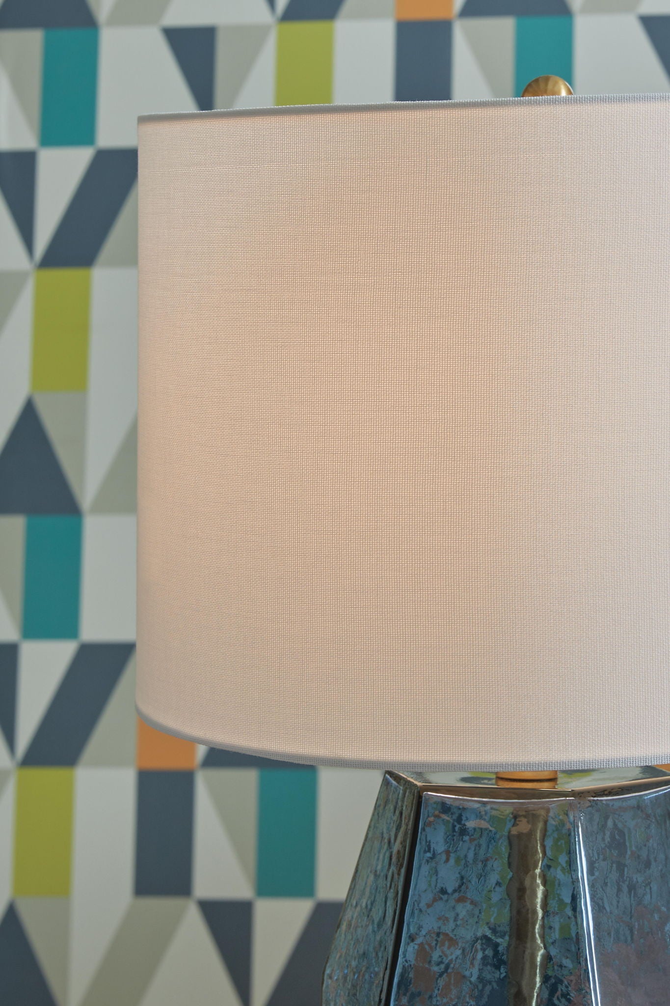 Tallow - Glass Table Lamp - Blue