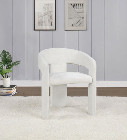 Carlow Upholstered Dining Arm Chair White (Set of 2)