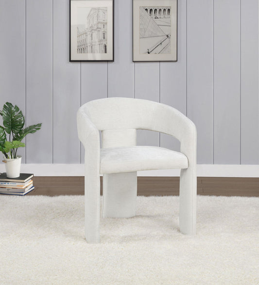 Carlow Upholstered Dining Arm Chair White (Set of 2)