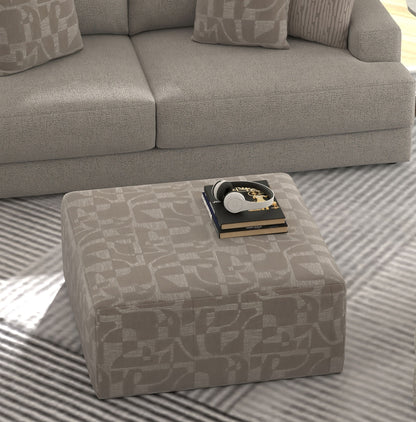 Zeke - Cocktail Ottoman - Cloud