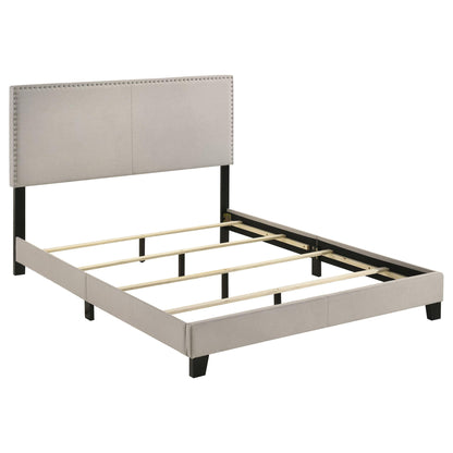 Boyd Upholstered Queen Panel Bed Ivory