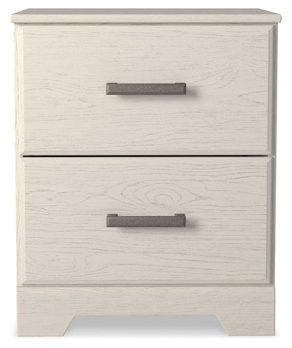 Stelsie - Two Drawer Night Stand - White