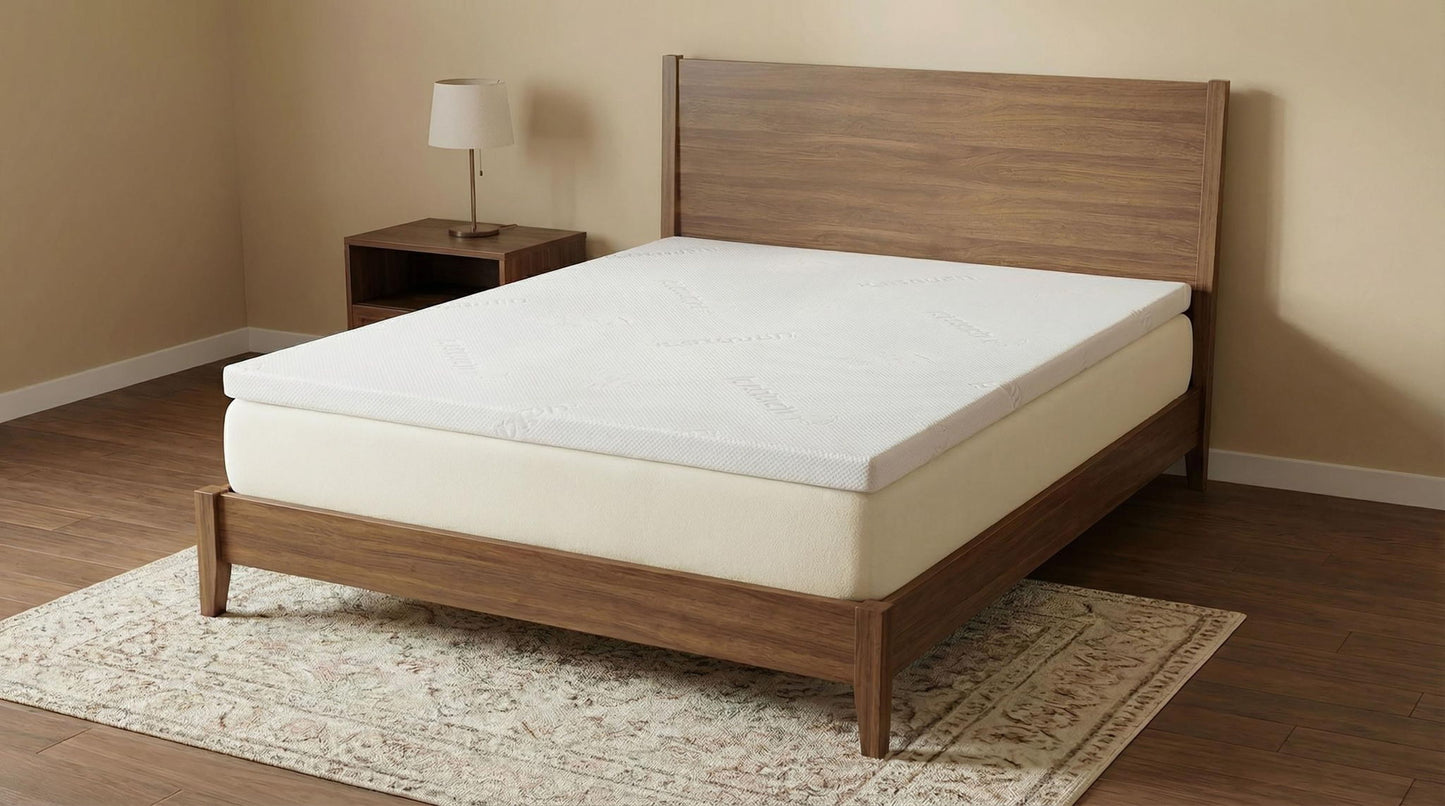 Cascade 3-inch Eastern King Cool Memory Foam Mattress Topper