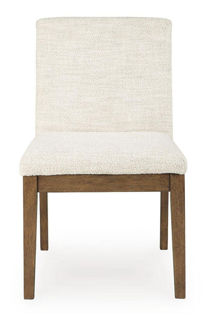 Marxmore - Dining Upholstered Side Chair (Set of 2) - Beige / Brown