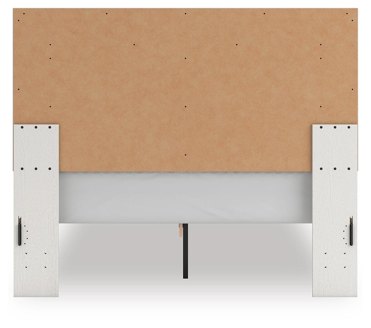 Zuraleus - Upholstered Panel Platform Bed With Roll Slats