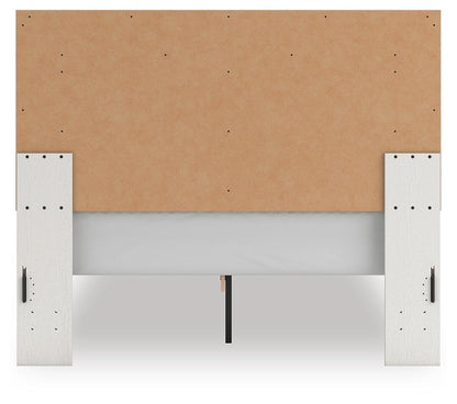 Zuraleus - Upholstered Panel Platform Bed With Roll Slats