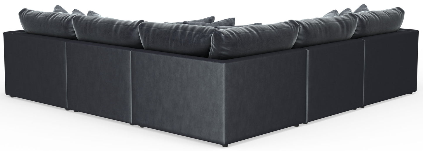 Remington - Modular Sofa And Cocktail Ottoman - Slate