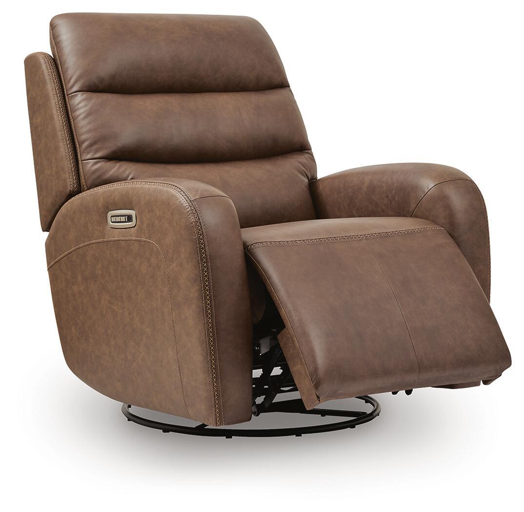 Motion-Max - Swivel Glider Power Recliner - Saddle