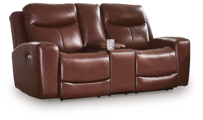 Bexhurst - Power Reclining Loveseat With Console / Adjustable Headrest