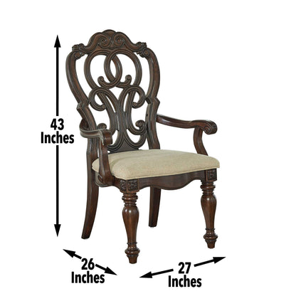 Royale - Arm Chair - Dark Brown