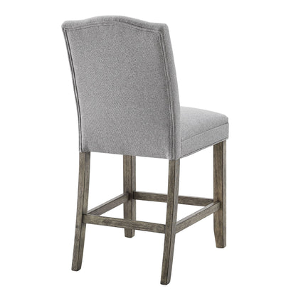 Grayson - Counter Chair - Gray / Light Brown