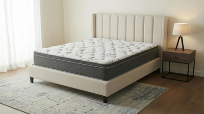 Sommet 13-inch Eastern King Bamboo Euro Top Foam Hybrid Mattress