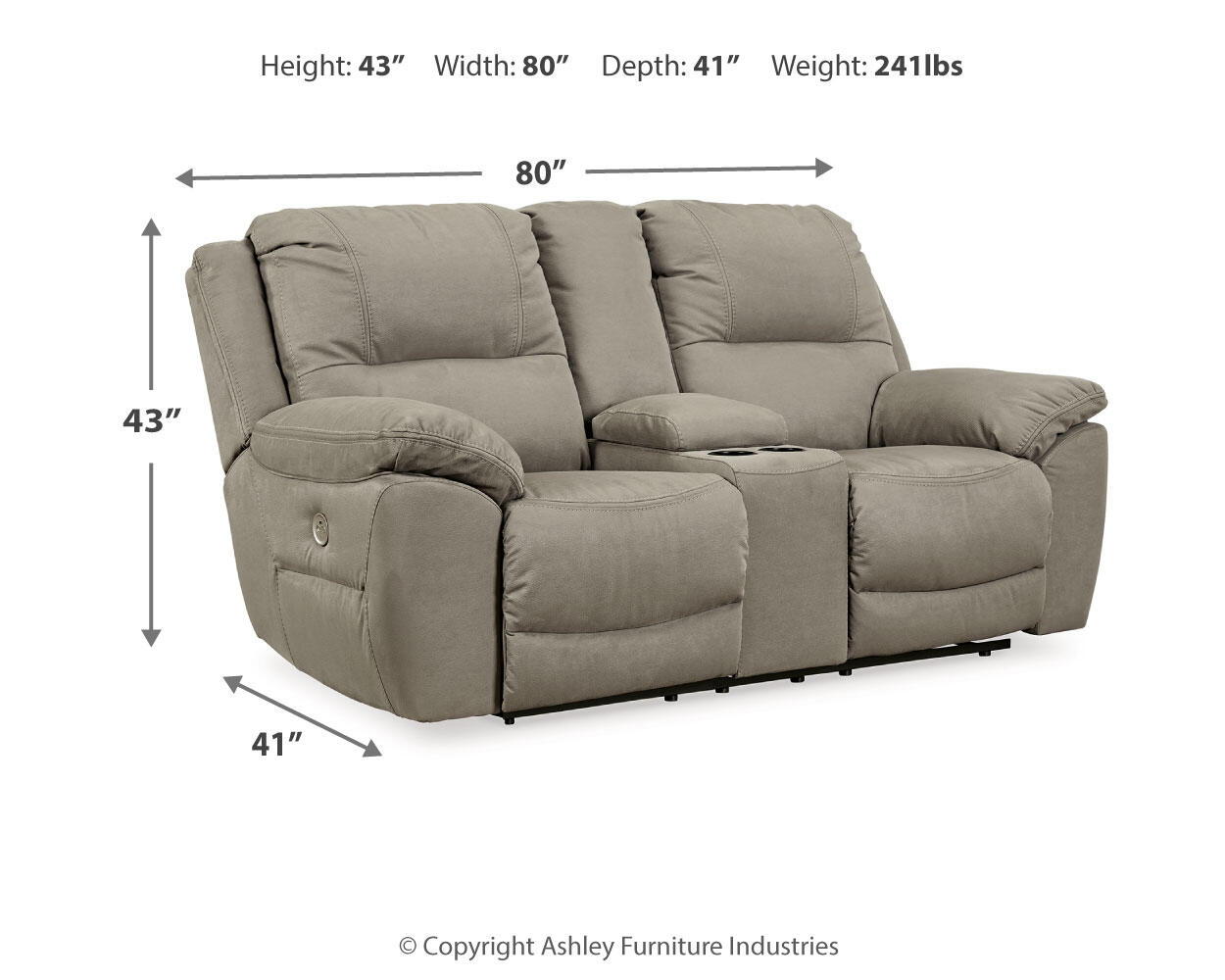 Next-Gen Gaucho - Double Reclining Power Loveseat