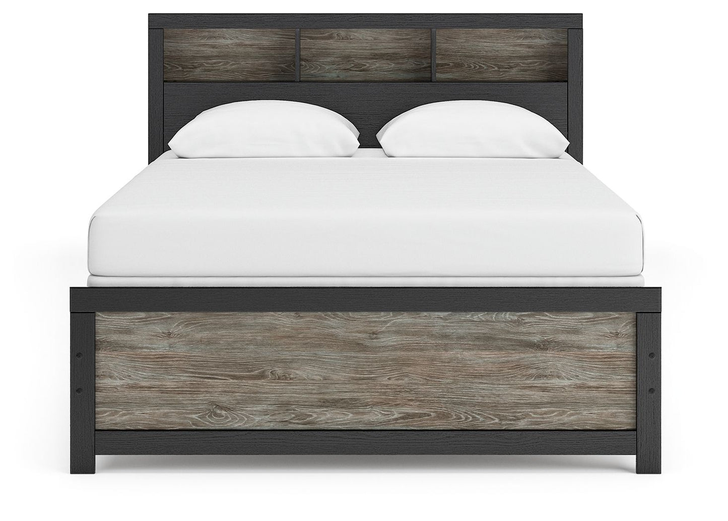 Broachmyn - Lighted Bookcase Panel Bed