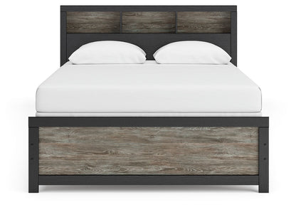Broachmyn - Lighted Bookcase Panel Bed
