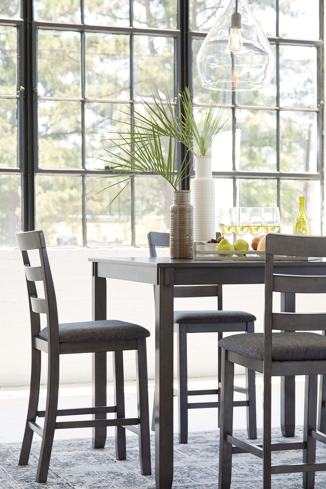 Bridson - Square Counter TBL Set (Set of 5) - Gray