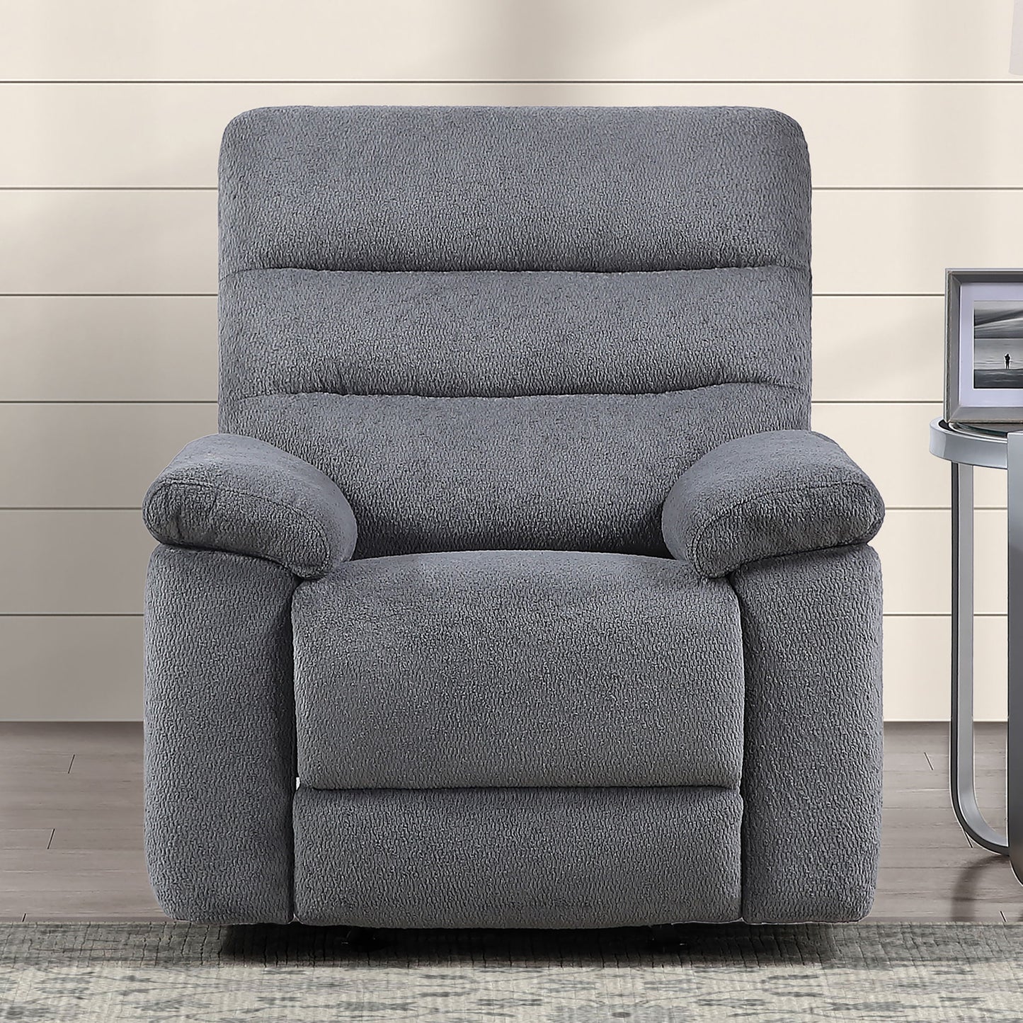 Cozy - Manual Recliner - Gray