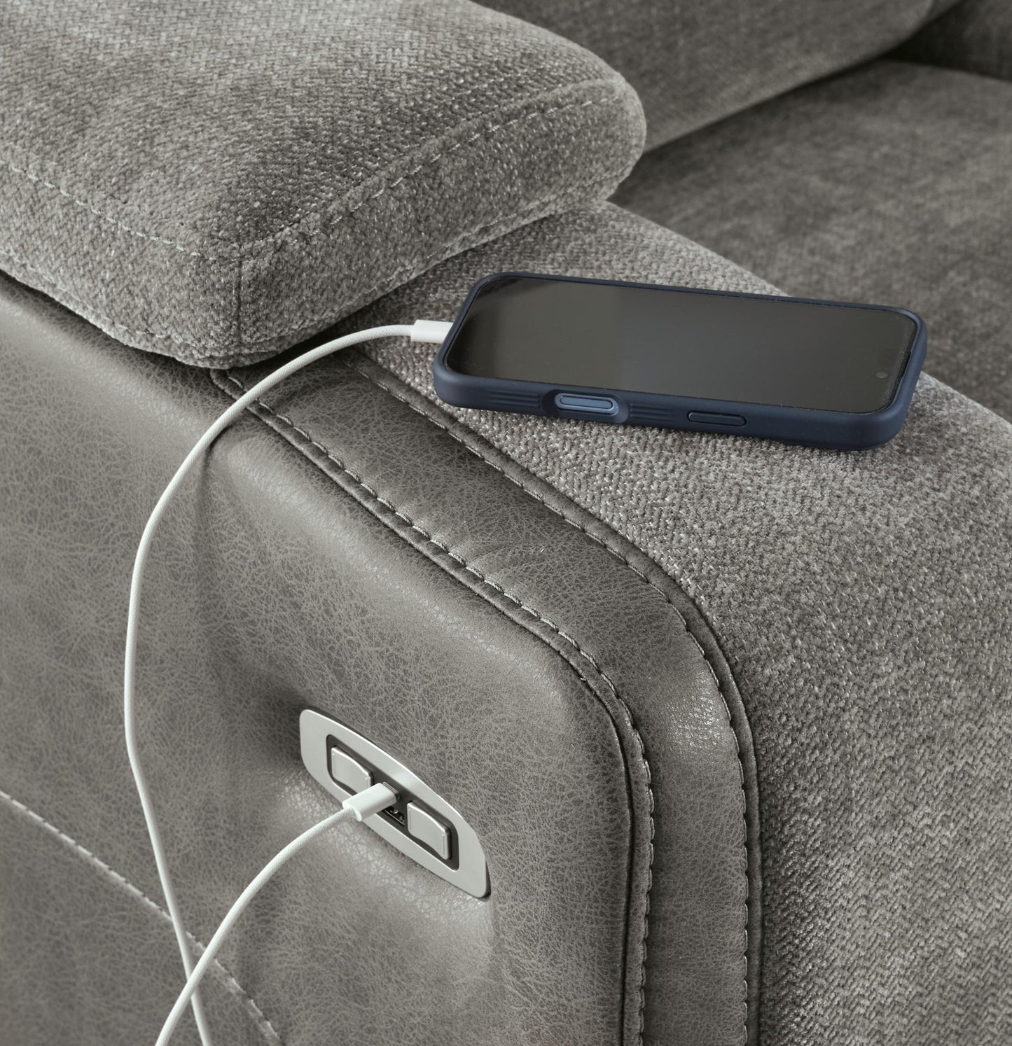 Mixed Motion - Power Recliner With Adjustable Headrest