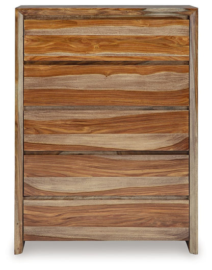Dressonni - Five Drawer Chest - Brown