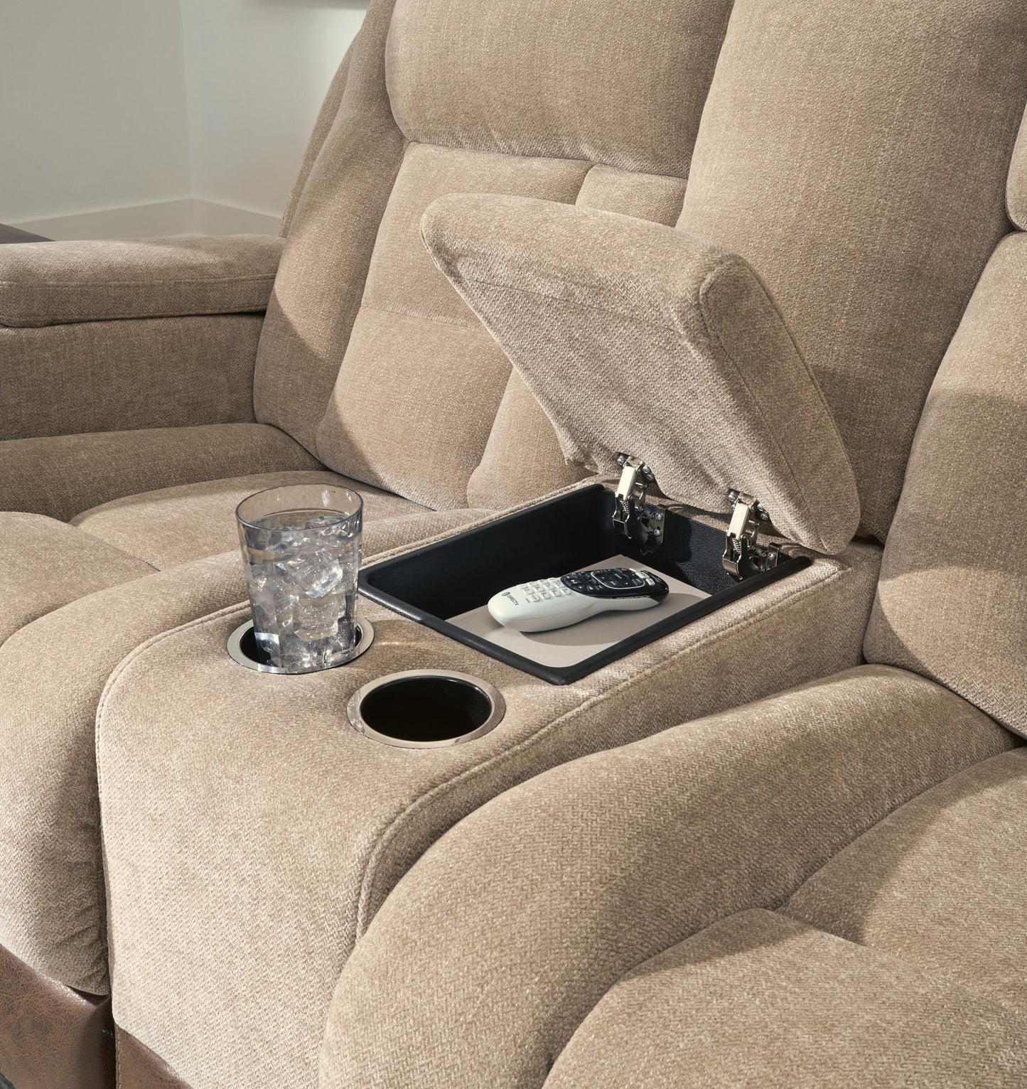 Mixed Motion - Power Reclining Loveseat With Console / Adjustable Headrest
