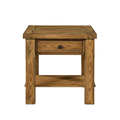 Duncan - 1 Drawer End Table - Walnut