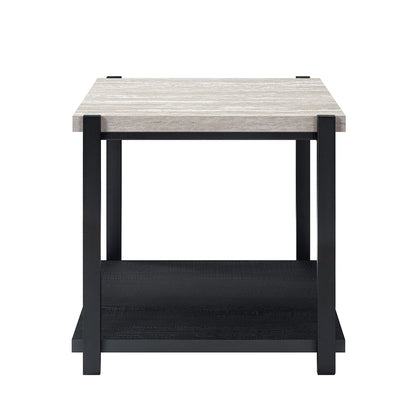 Linea - 3 Piece Occasional Set (1 Coffee & 2 End Tables) - Light Gray