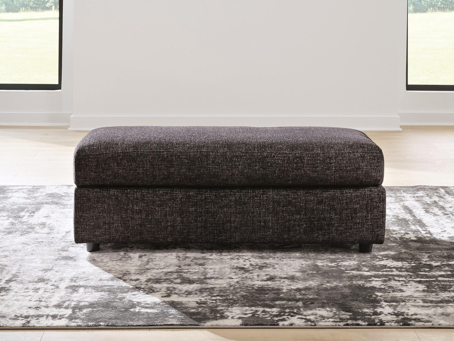 Lentiz - Oversized Accent Ottoman - Onyx