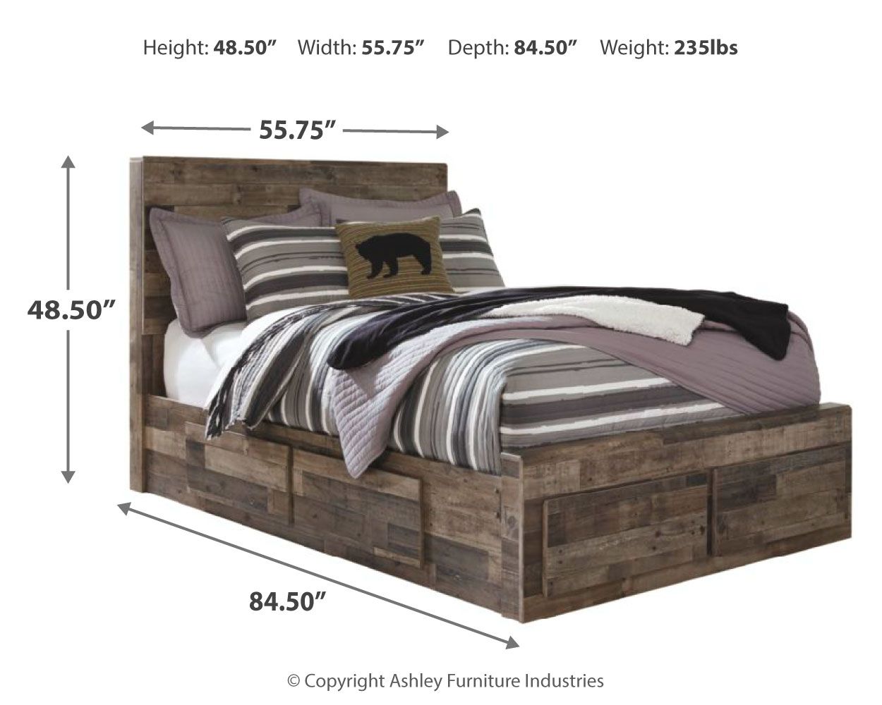 Derekson - Panel Bed