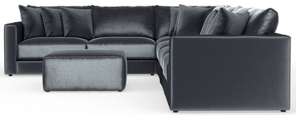 Remington - Modular Sofa And Cocktail Ottoman - Slate