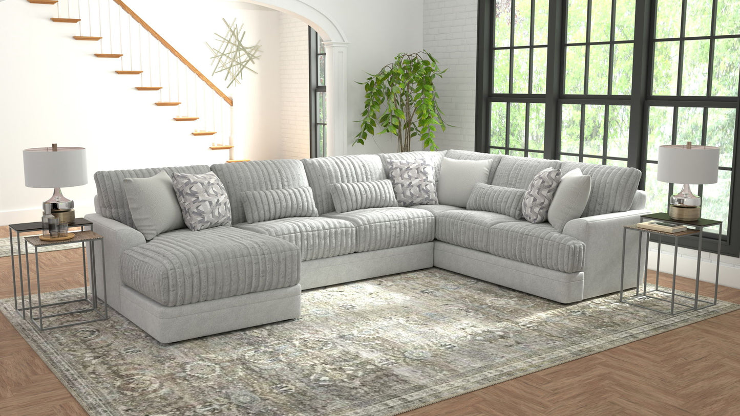 Titan - Sectional With Comfort Coil Seating And Accent Pillows Included