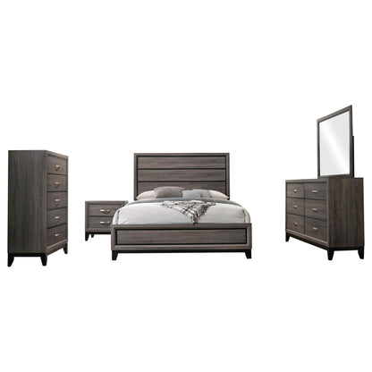 Watson Five-piece California King Bedroom Set Grey Oak