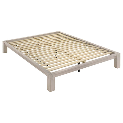 Gislen Full Easy Assembly Wood Platform Bed White