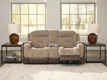 Mixed Motion - Power Reclining Loveseat With Console / Adjustable Headrest