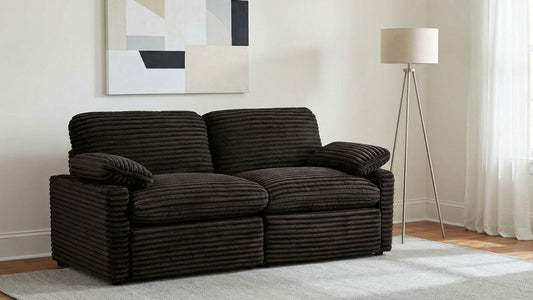 Collins Modular Power Loveseat Chocolate Brown