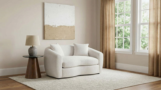 Isabella Fabric Upholstered Loveseat Sand