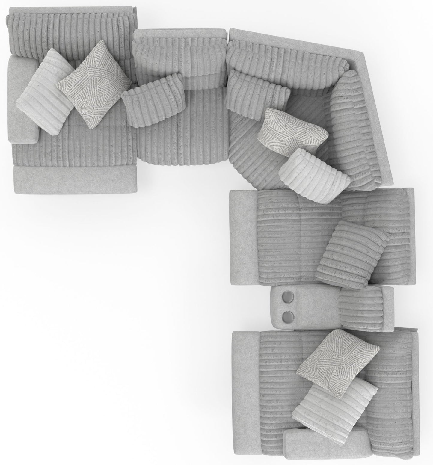 Abraxas - 6 Piece Reclining Sectional