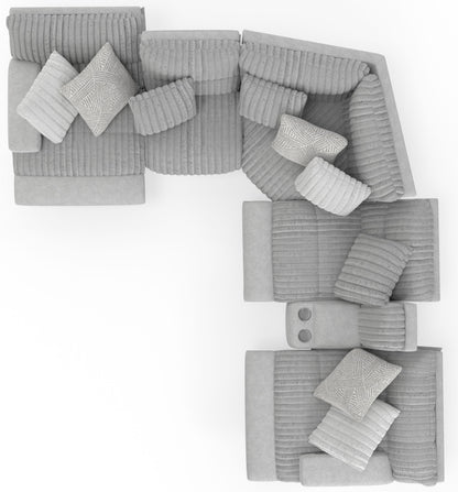 Abraxas - 6 Piece Reclining Sectional