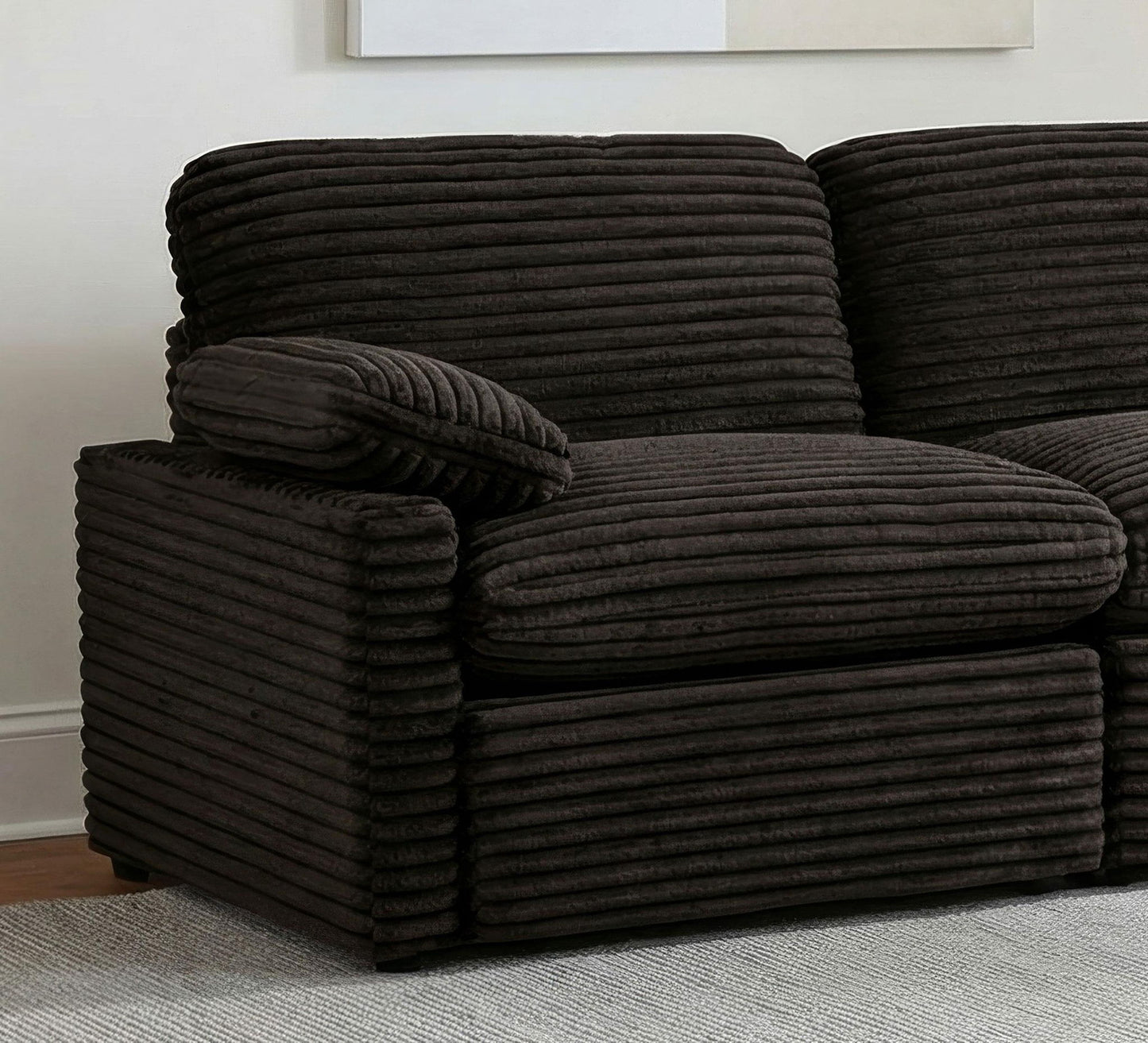 Collins Modular LAF Power Recliner Chocolate Brown