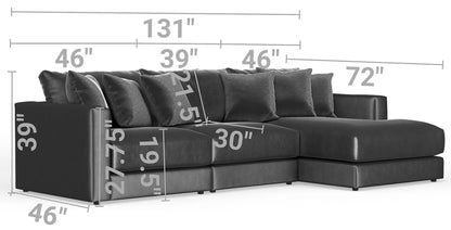 Remington - Modular Sofa - Pine