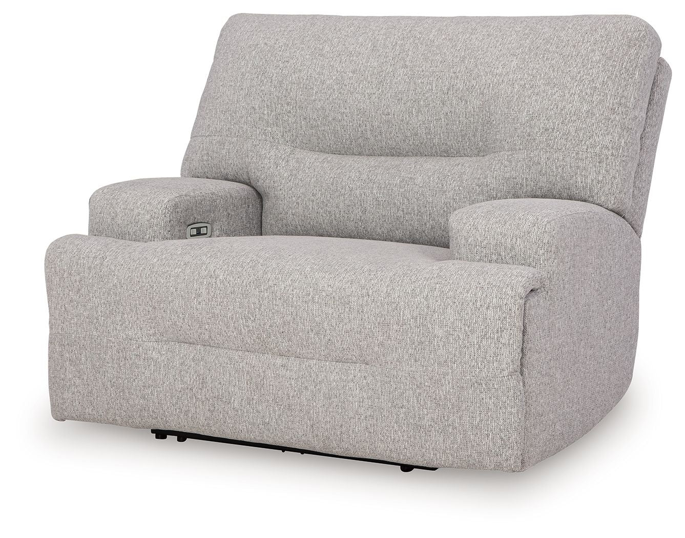 Acklen Place - 4 Pc. - 3-Piece Power Reclining Sectional Sofa With Raf Chaise, Wide Seat Power Recliner - Pewter