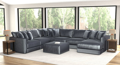 Remington - Modular Sofa And Cocktail Ottoman - Slate