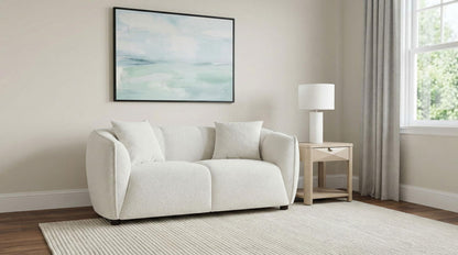 Aleisha Fabric Upholstered Loveseat Sand