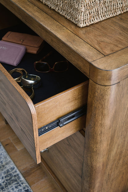 Cabalynn - Two Drawer Night Stand - Light Brown