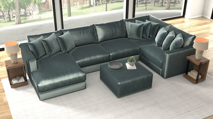 Remington - Modular Sofa And Cocktail Ottoman - Pine