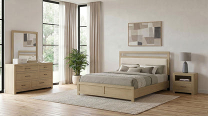 Hendricks 4-piece California King Bedroom Set Light Oak