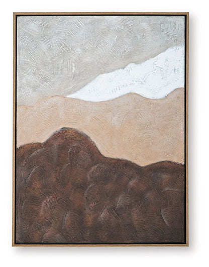 Fanthorne - Wall Art - Tan / Brown / White